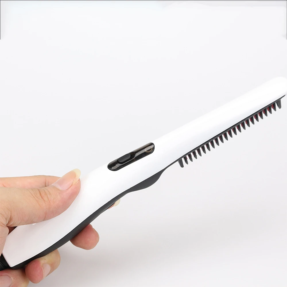 Multifuncional masculino masculino alisador de cabelo pente elétrico ferro mostrar o cabelo boné beleza ferramenta estilo do cabelo barba salão beleza suprimentos