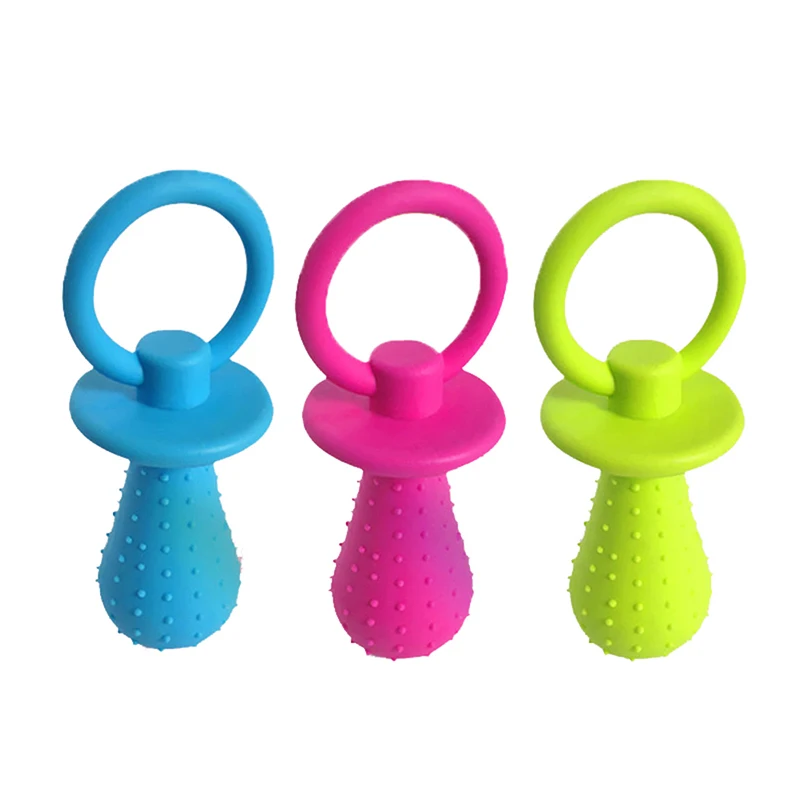 1Pc TPR Nipple Dog Toys  Small Puppy Cat Bite Best Pet Dogs Supplies For Pet Chew Teething Train Cleaning Poodles