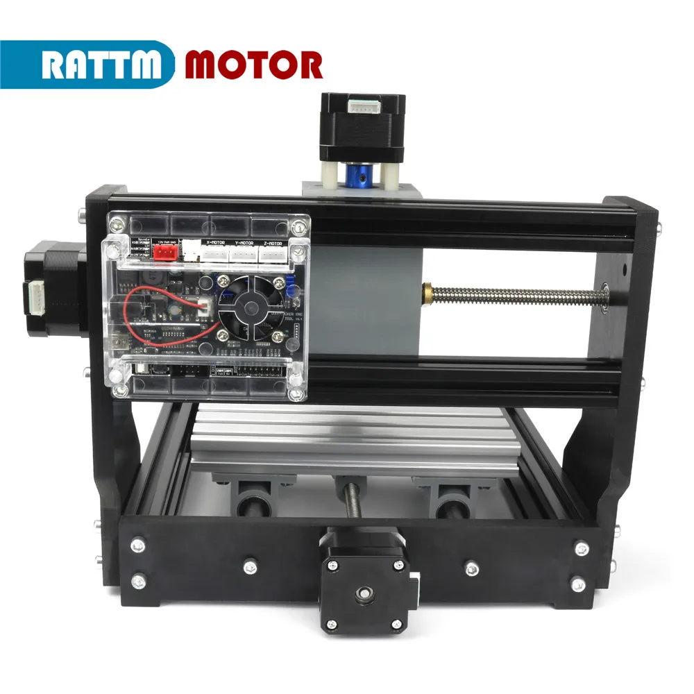 RATTM 1610Pro Mini maszyna frezowanie CNC Upgrade GRBL DIY 3-osiowy laserowa maszyna grawerująca CNC Router stół do przyrząd do cięcia drewna PCB