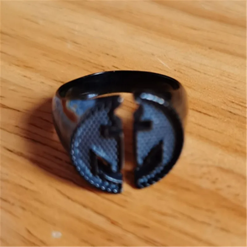 Bague de personnalité Punk ancre en acier inoxydable pour hommes, anneau ouvert