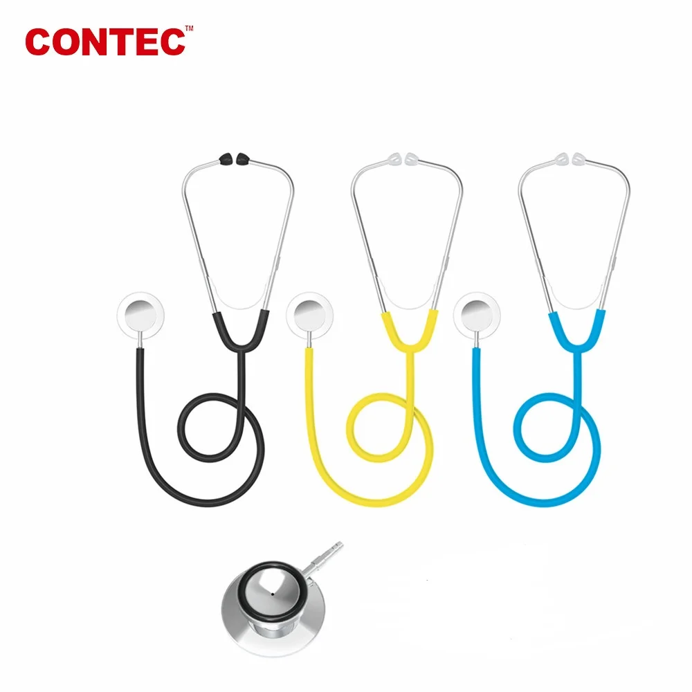 CONTEC SC21 Dual Head Acoustic Stethoscope DIagnostic Cardiology Heart Lung Sound New