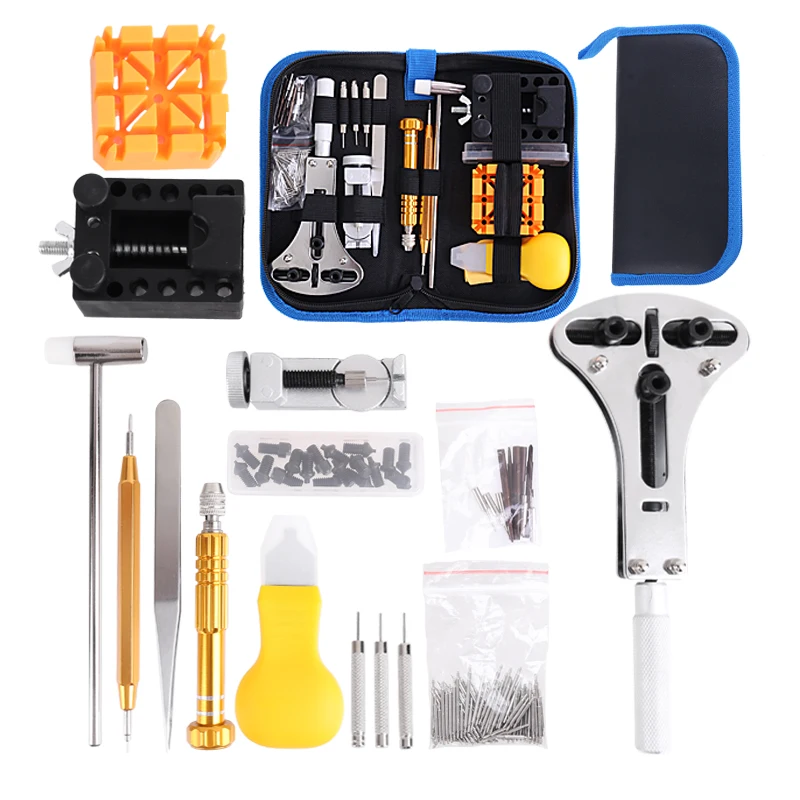 16/31/147/149pcs Watch Repair Tool Kit Watch Link Pin Remover Spring Bar Repair Pry Screwdriver Battery Replace Hand Tools Set