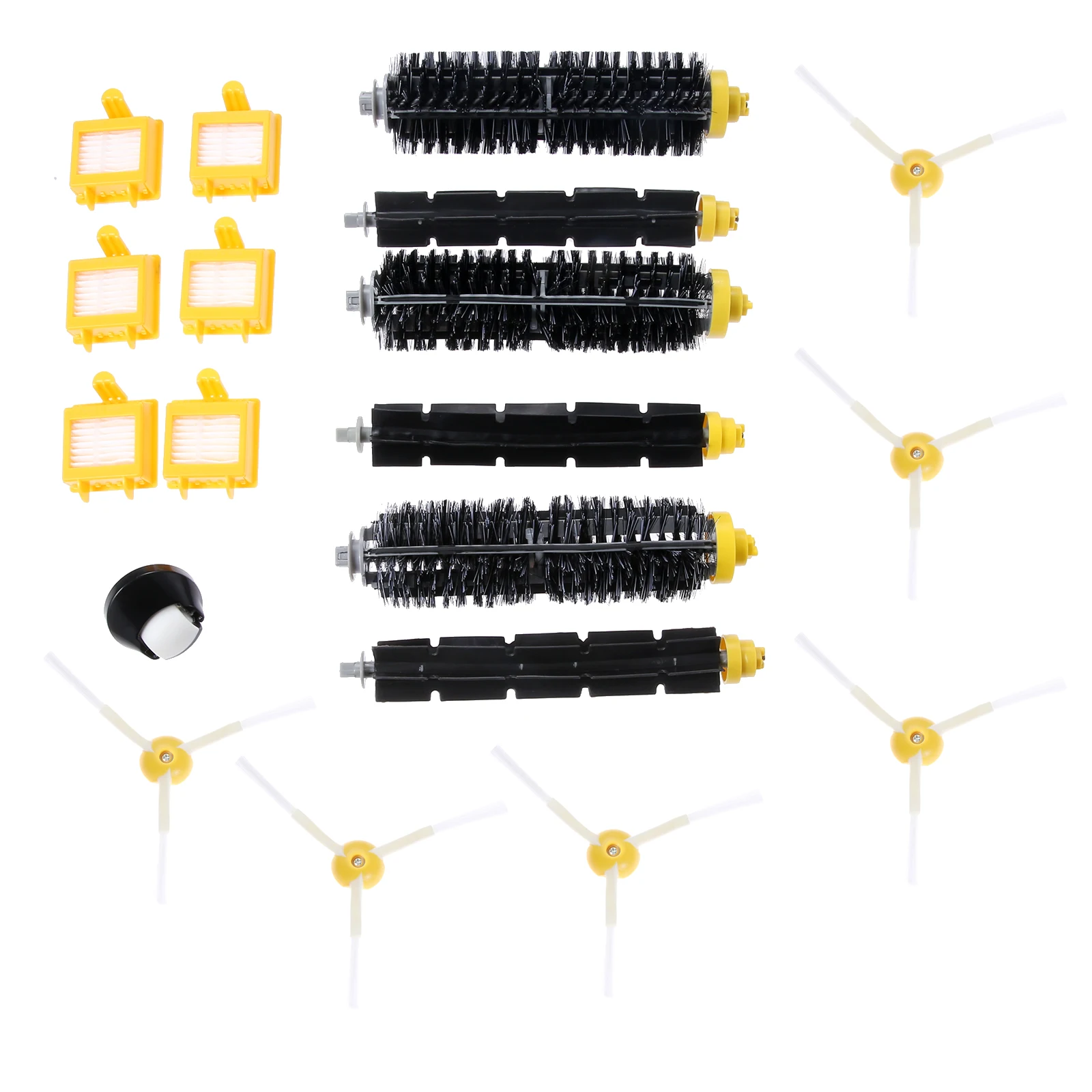 19pcs/set Replacement Part Kit Maintenance Accessory Fits for 600 620 630 650 660 675 690 Vacuum Clean Robot Brush Filter Wheel