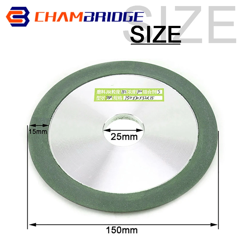 Diamond Grinding Wheel 100mm/125mm/150mm Circle Cutting Discs Grit 150-400 For Tungsten Steel Milling Cutter Sharpener Grinder