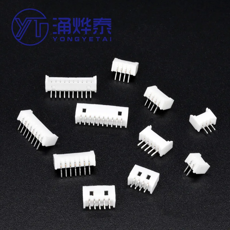 YYT PH2.0 Connector 2.0mm Pin Header 2P/3P/4P/5P/6P/7P/8P/9P/10P Straight pin curved pin right angle Pin 2mm Leads AW