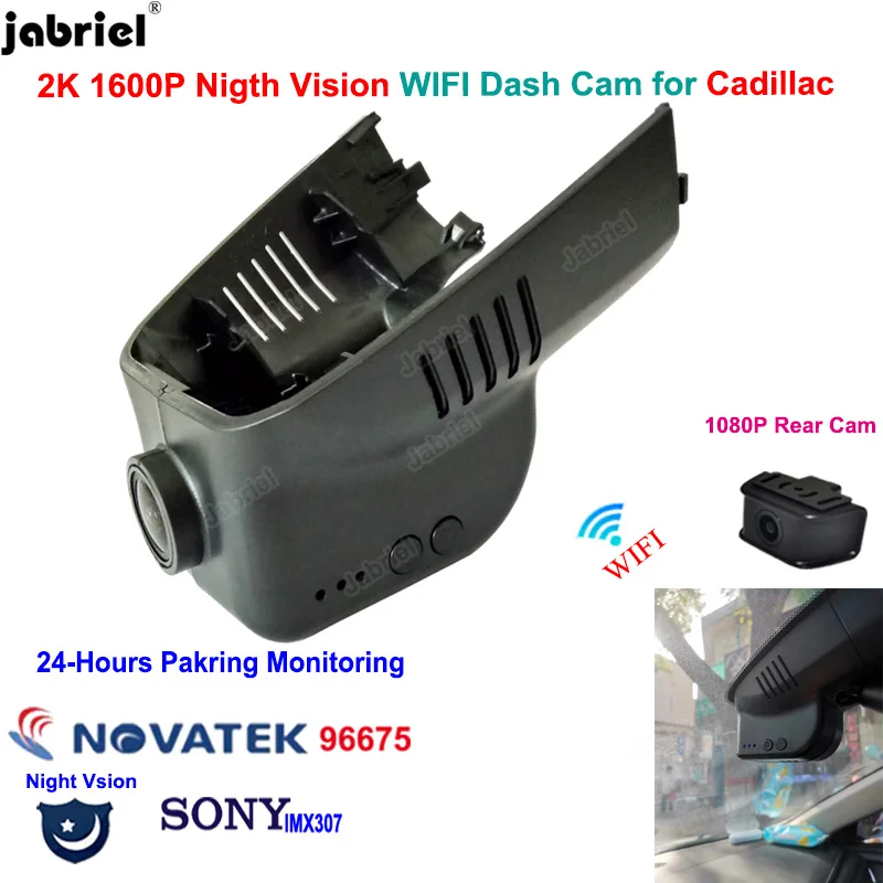 

2K 1600P Wifi Dash Cam Car DVR Camera Night Vision 24H Recorder for Cadillac XTS 2013 2014 2015 2016 2017 2018 2019 2020 2021