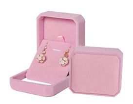 CAOSHI 1 Piece Wedding Engagement Accessories Jewelry Box for Rings/Earrings/Necklaces/Bracelets Velvet Case Valentine Gift