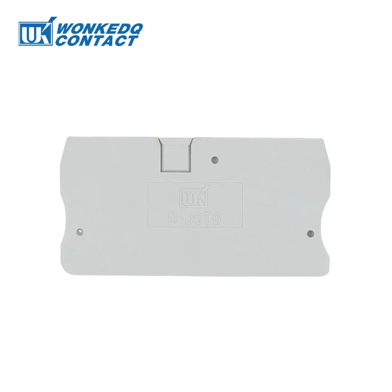 1Pc D-ST6 End Plate Insulation For ST 6 Electr Wire Connector DIN Rail Terminal Block Assembly Mount Barrier D-ST 6 End Cover