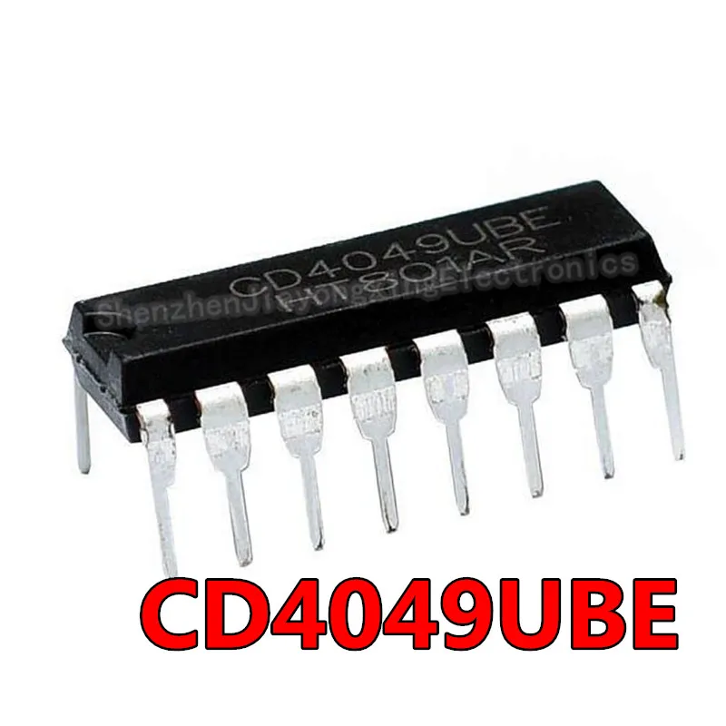 10PCS CD4049UBE DIP16 CD4049 DIP CD4049BE DIP-16 new and  original IC