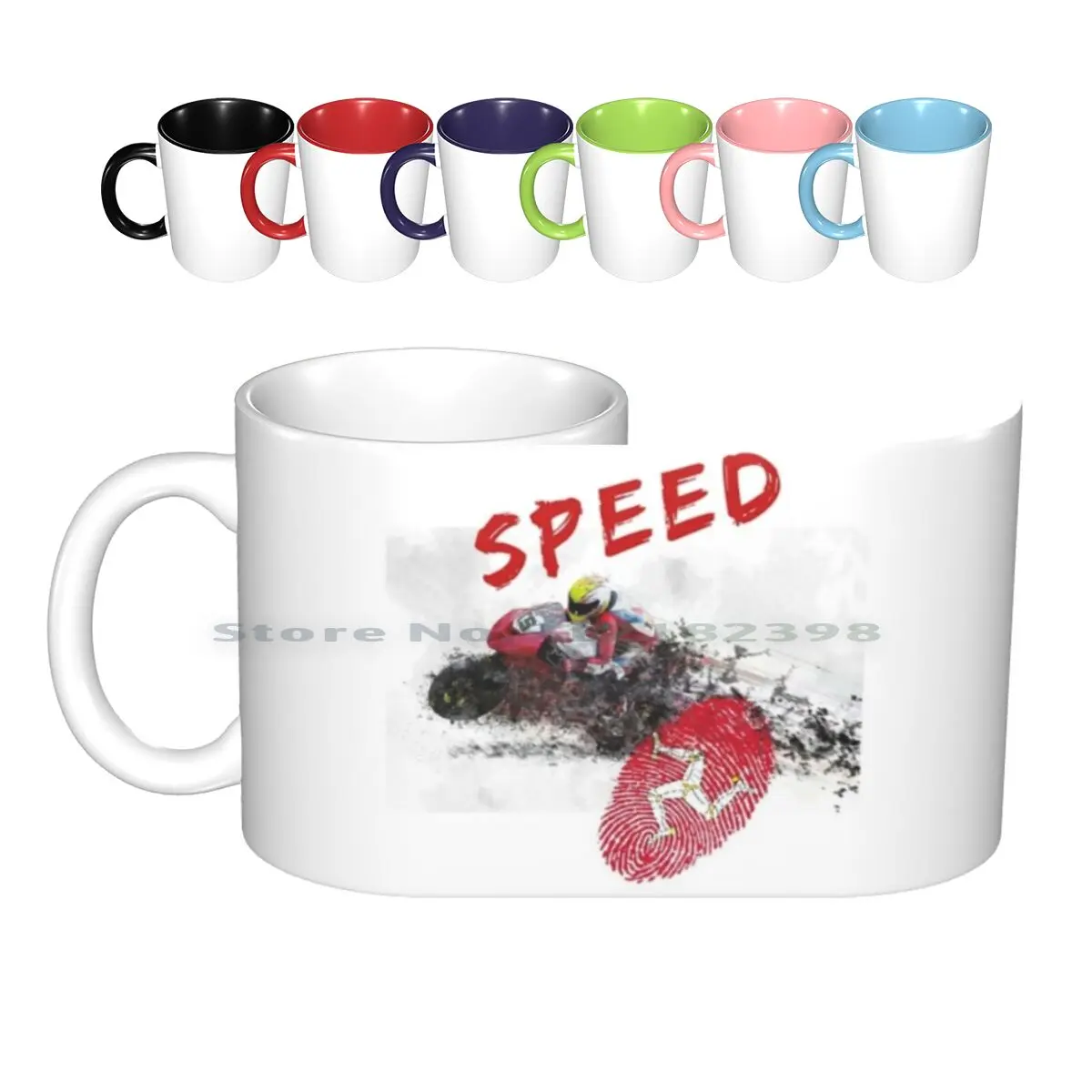 Isle Of Man-Speed Ceramic Mugs Coffee Cups Milk Tea Mug Motorcycle Run Motorcycle Race Speed Tt Tourist Trophy Isle Of Man