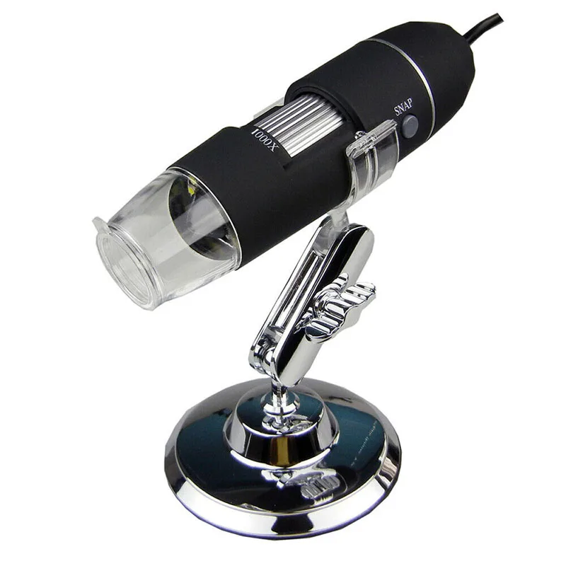 USB 1000X Digital Microscope with 8 LED Adjustable 0X-1000X Zoom Magnification Optical Magnifier Loupes Biological Microscopes