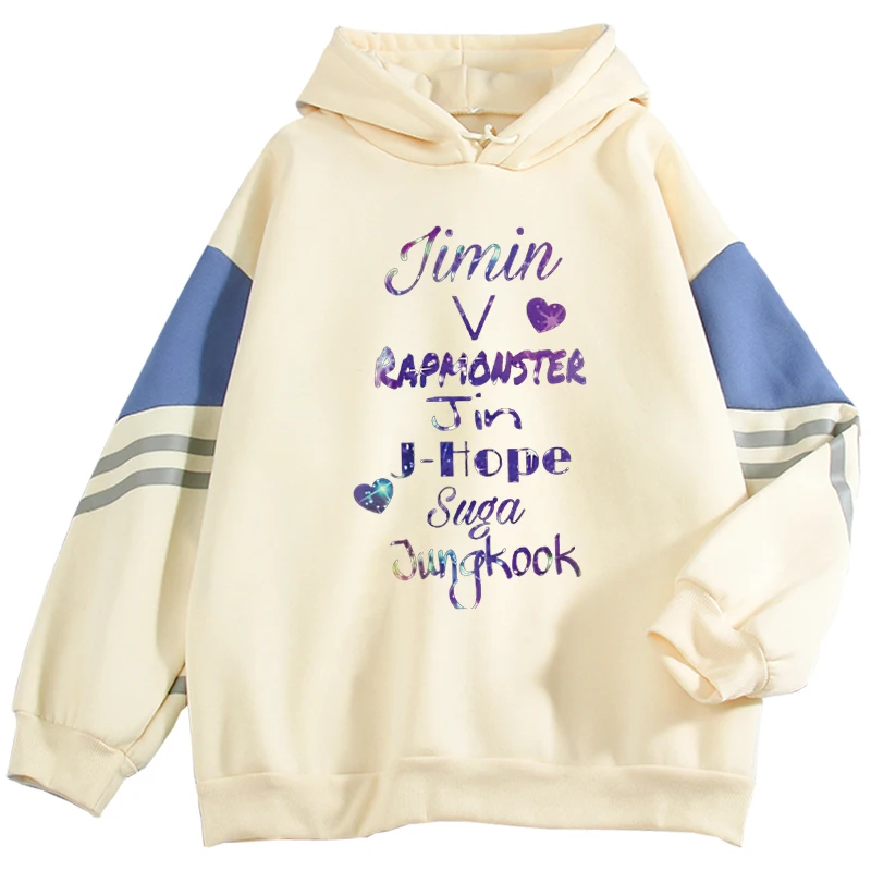 

2022 new Korean KPOP bulletproof group V JIN Suga Jimin RM J-hope Harajuku boys and girls hoodie sports casual sweater