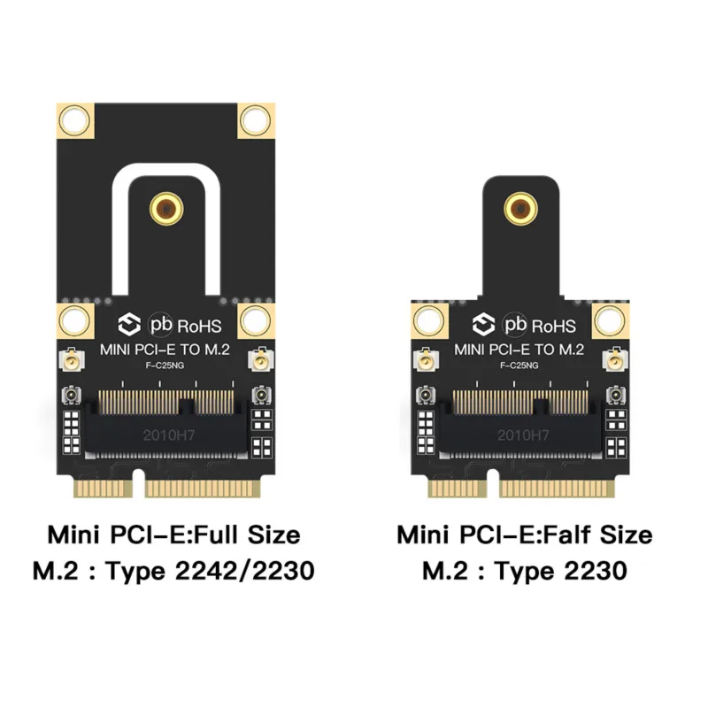 New Type M.2 NGFF to Mini PCI-E (PCIe+USB) Adapter For M.2 Wifi Bluetooth Wireless Wlan Card AX200 9260 8265 8260 For Laptop PC