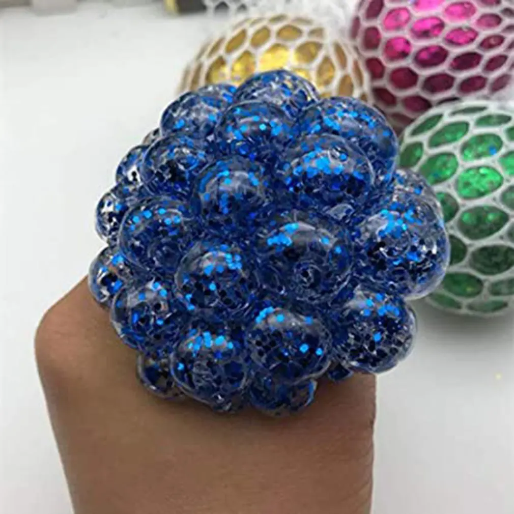 

Vent Hand-squeezed Squeeze Toys Colored Beads Grape Balls Tricky Decompression Toys Funny Creative Water Polo