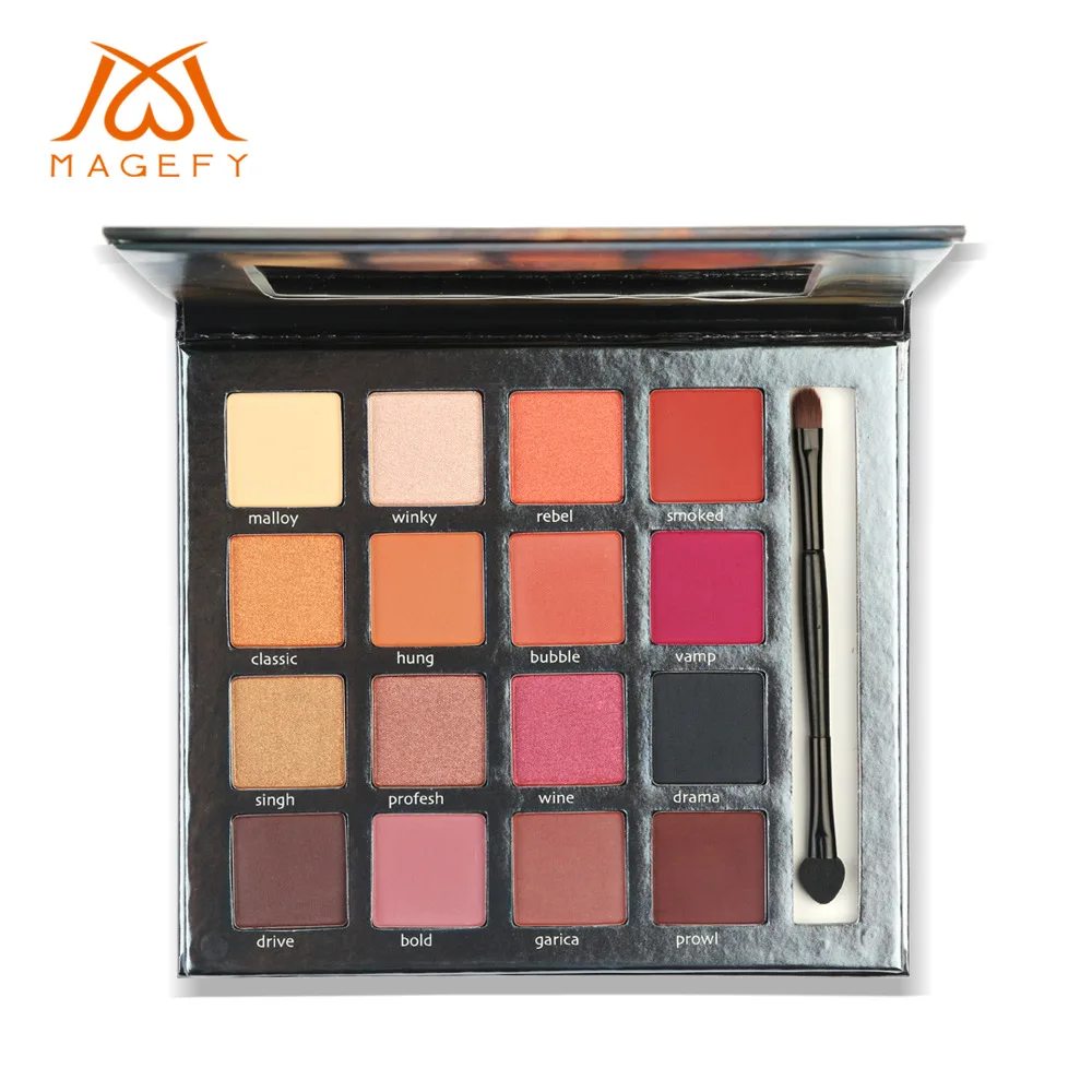 16 Colors, Eyeshadow, Waterproof, Anti Sweat, Dumb and Bright Eye Shadow Colorful Eyeshadow Palette Makeup Gift for Women