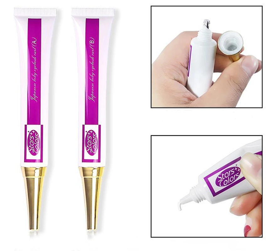 Professional False Eyelash Perm Lotion A&B Eyelash set Ironing Agent Fixative Curling And Long-lasting Setting Tools