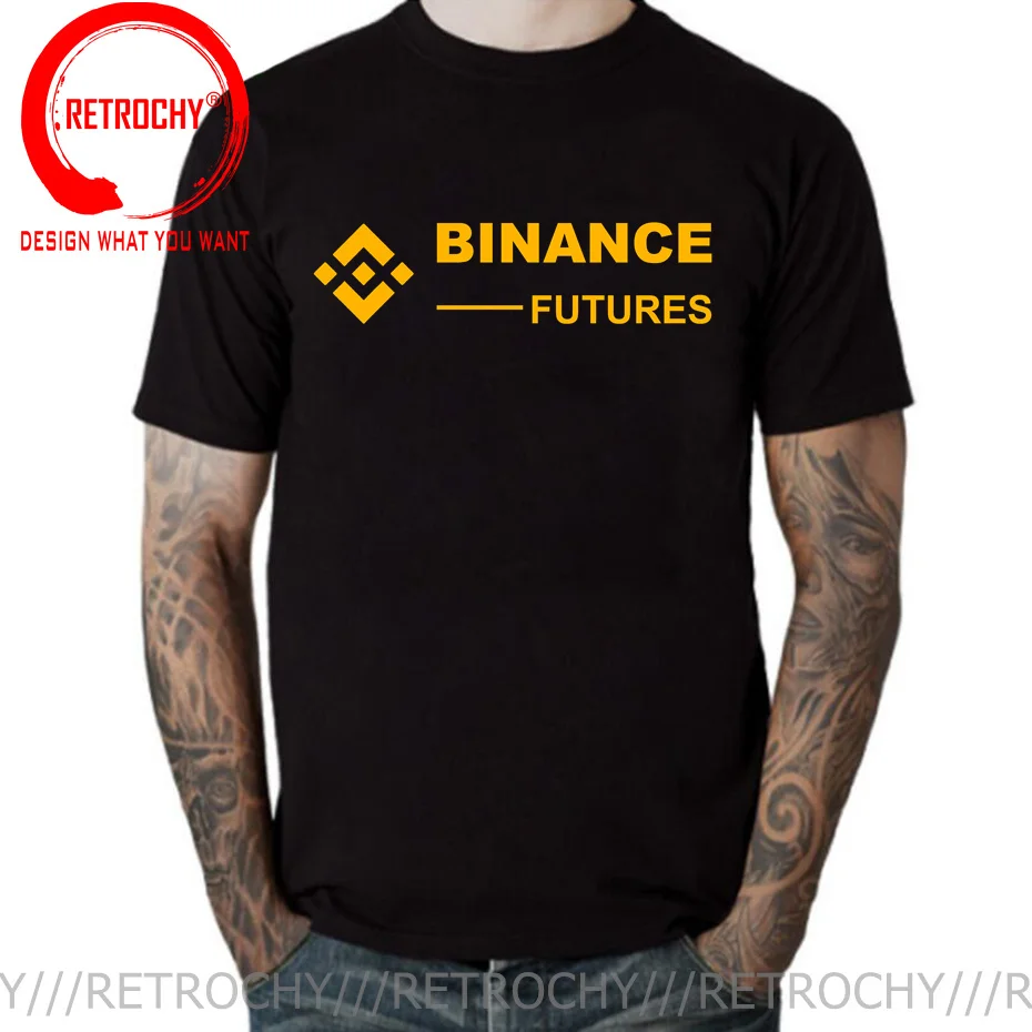 Bitcoin Cryptocurrency Crypto Miner Binance Essential T shirt men Vintage Punk Men's Tshirt Binance Coin is The Future T-Shirt