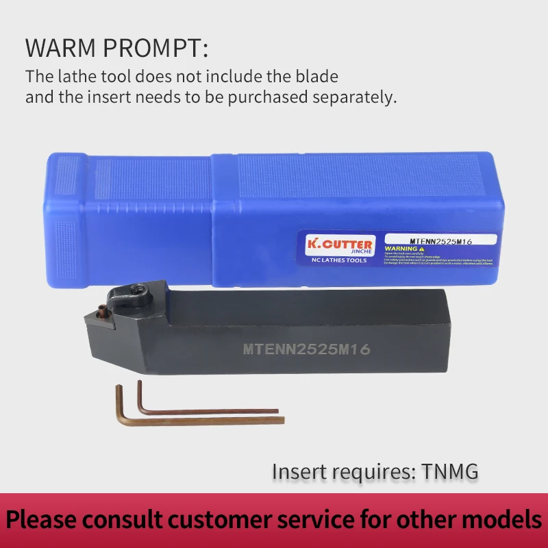 MTENN2020K16 MTENN1616H16 MTENN2525M16 External Turning Tool Holder TNMG16 Carbide Inserts MTENN Lathe Cutting Machine Tools Set