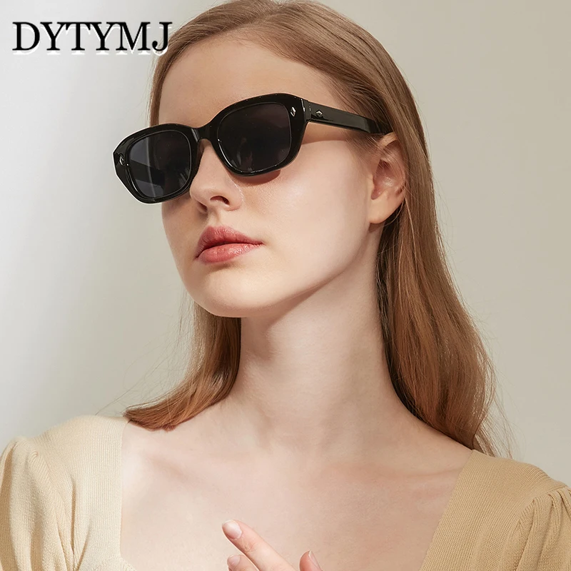 

DYTYMJ Polygon Retro Sunglasses Women 2022 Cat Eye Eyewear Women/Men Decoration Leopard Glasses Women Square Gafas De Sol Mujer