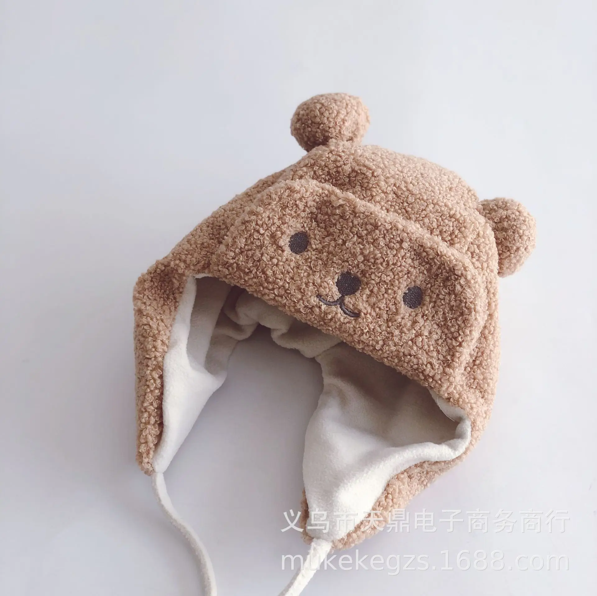 Baby Boys Girls Hat Kids Children Ear Flap Muff Winter Warm Plush Cotton Cap Outdoor Lei Feng Cap Beanie Gifts Hat 2-3 Years