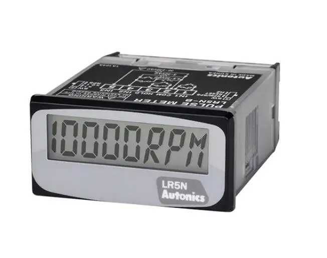 LR5N-B Meter, Pulse, LCD, Indicator, 1/32 DIN, 5-Digit, No-Voltage Input, Internal Battery