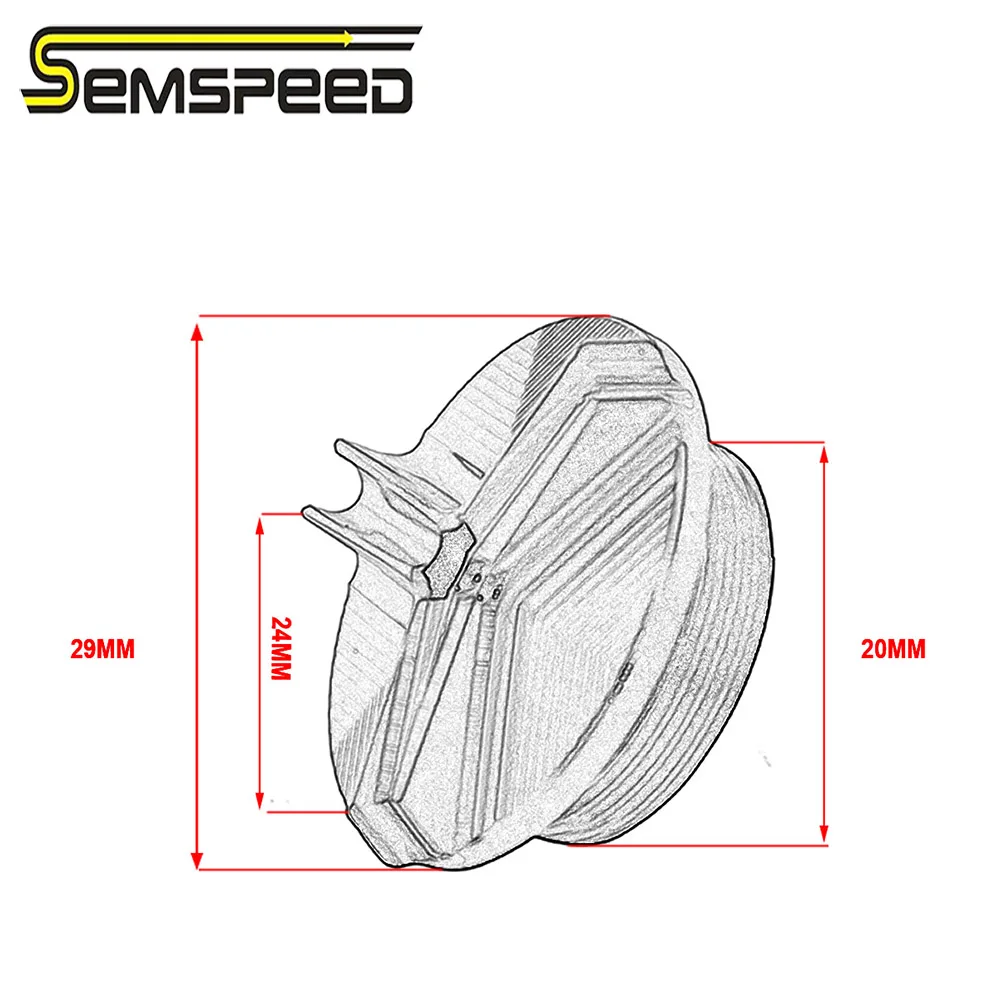 Für Kawasaki Ninja 250 SL/400/600R/650R/ABS H2/H2R/1000 Motorrad Aluminium M20 * 2,5 Motor Öl Tasse Ablauf Stecker Öl Füll Kappe Abdeckung