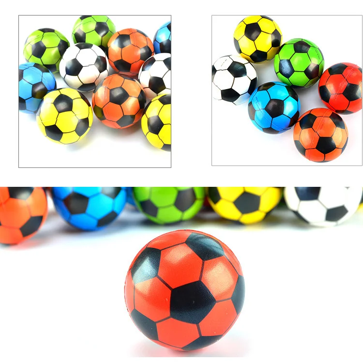 6 Stks/zak 6.3Cm Anti Stress Bal Relief Voetbal Basketbal Tennis Soft Foam Rubber Squeeze Bal Speelgoed Voor Kinderen