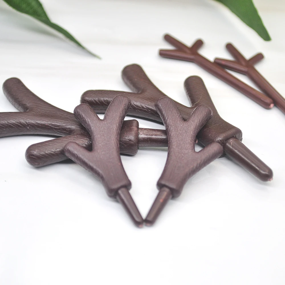 36 Stück Mini Kunststoff Zweig Geweih Schneemann DIY Dekoration Weihnachten Kopfbedeckung Weihnachten Schneemann Dekoration Handwerk DIY Zubehör – Detail 8
