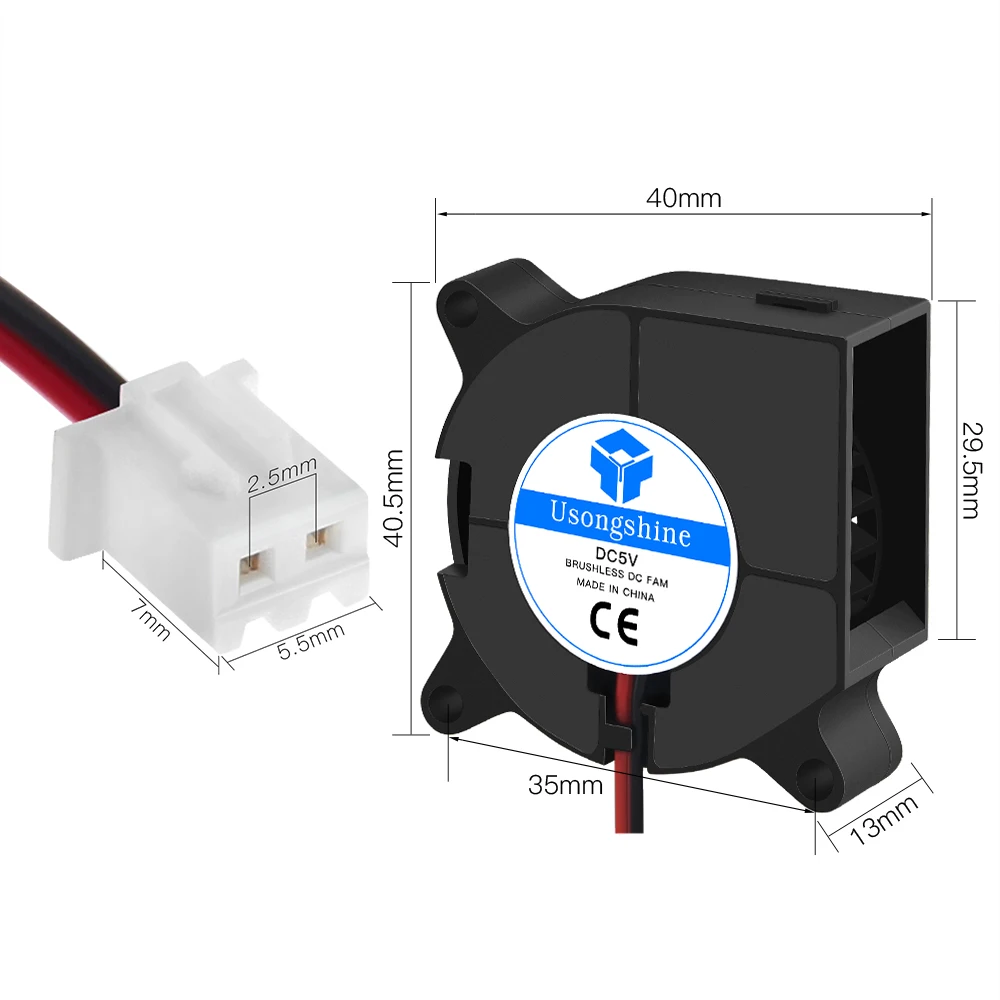 3D Printer Turbine Fan Cooling Fan (40*40*20mm) Side Blower Fans Extruder Hotend Cooling Turbo Fans 0.15A 3D Parts 4020