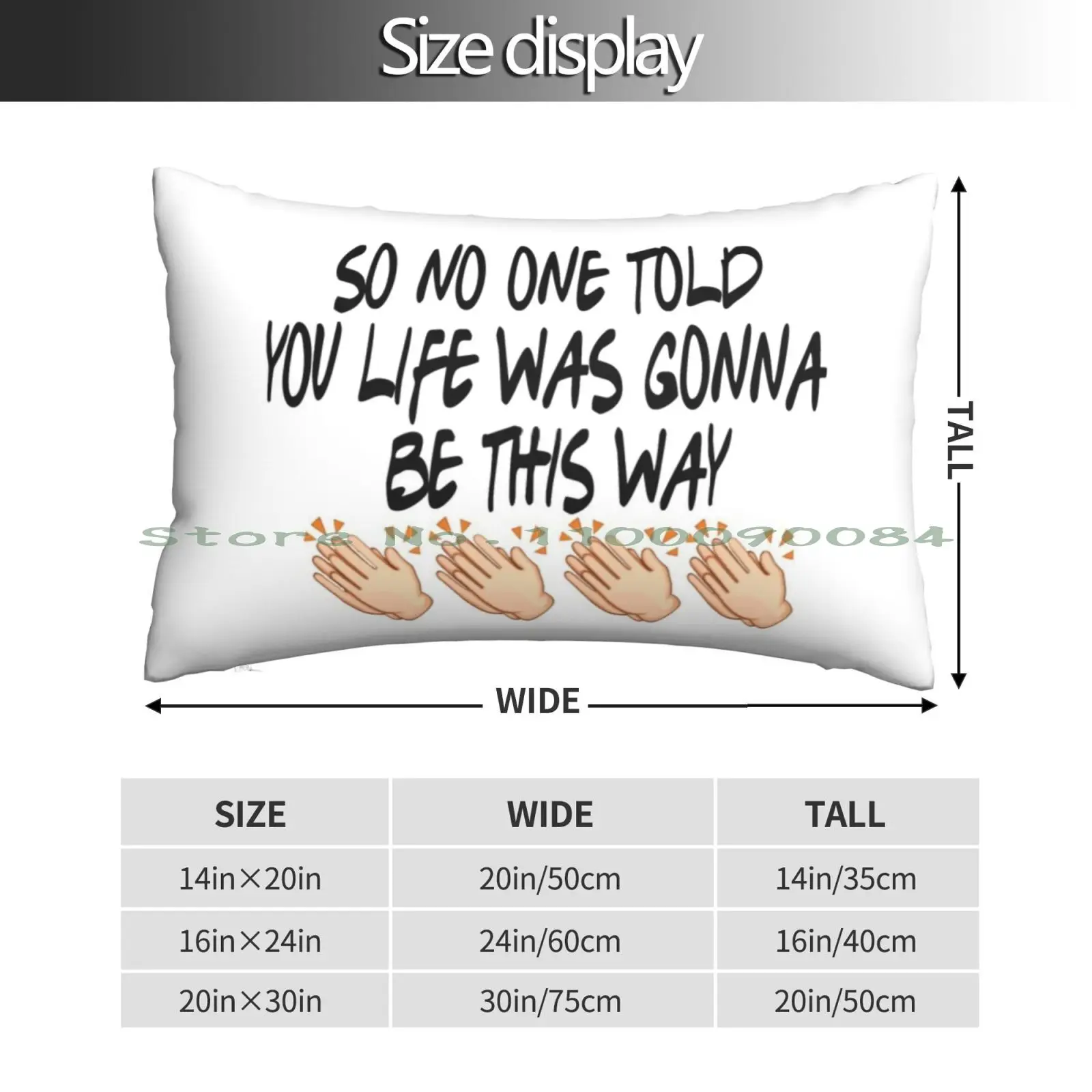 So No One Told You Life Was Gonna Be This Way Pillow Case 20x30 50*75 Sofa Bedroom Friends Theme Song So No One Told You Life