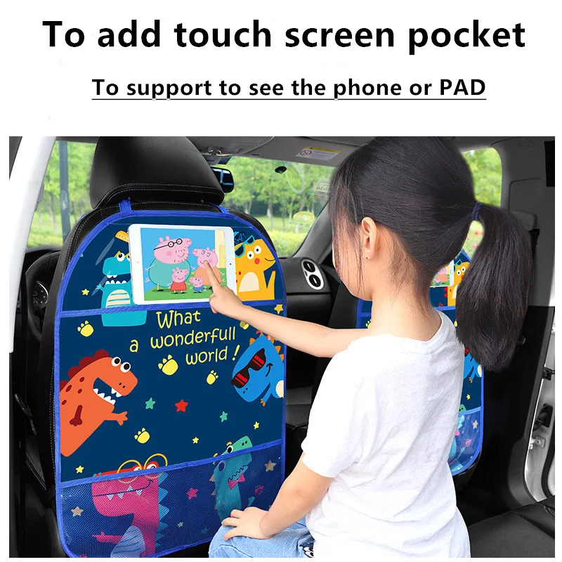 Multi-use Car Anti Kick Pad PVC Car Seat Protector Car Seat Cover Protector Car Seat Back Cover Protector for Kids Car Interior