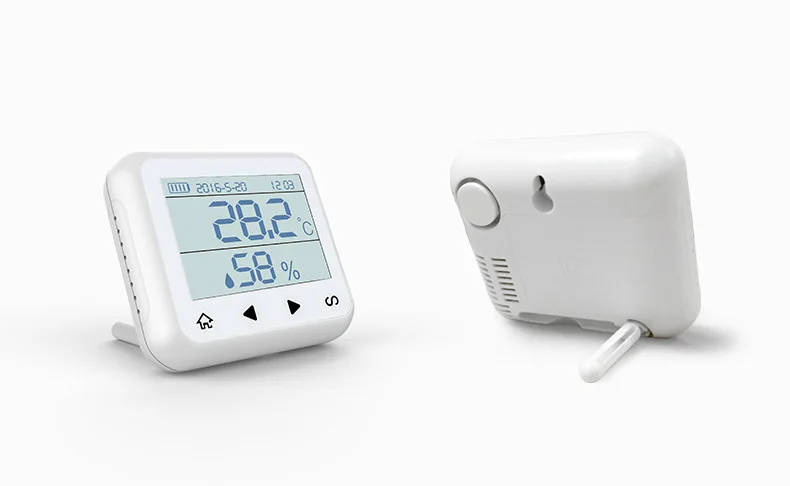 TD32 LED Display Adjustable Temperature And Humidity Alarm Sensor Detector Alarm Protect The Personal And property