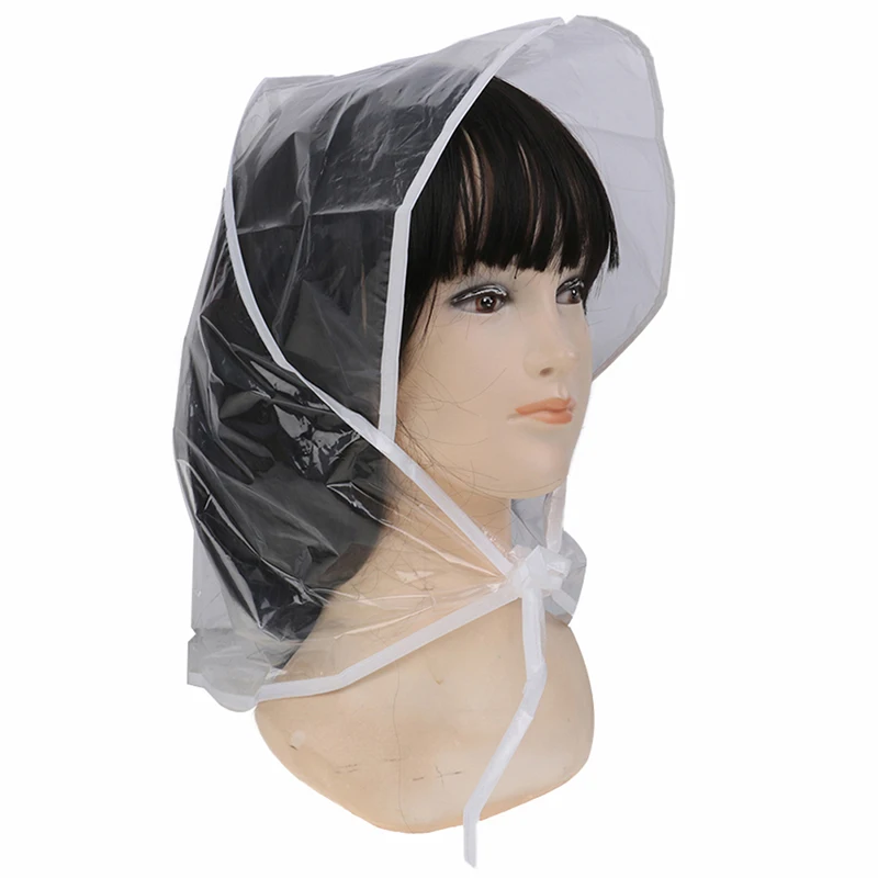 Creativo cappello da pioggia in plastica cappellino cappotto impermeabile donna uomo regali per bambini uso universale escursionismo pesca pioggia