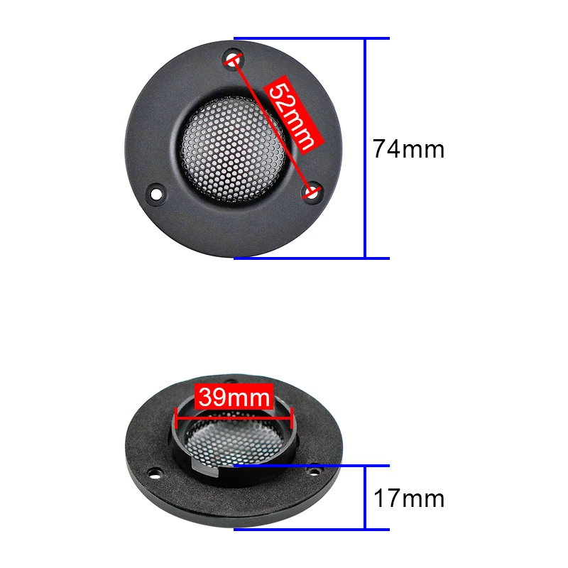 GHXAMP 3 Inch Tweeter Speaker Panel 25-Core NdFeB Treble Driver Grill Mesh For Audio Speaker Protection Fixed Panel 2PCS