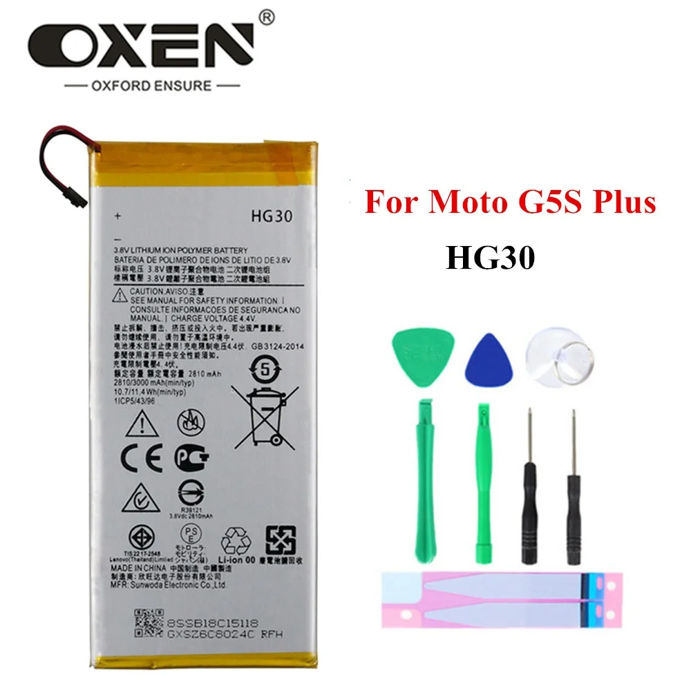 Оригинальный запасной аккумулятор HG30 для Motorola Moto G6 XT1925-6 мобильный телефон аккумулятор + Инструменты