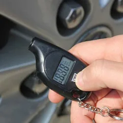 1 Pcs Mini Portable Keychain Tire Tyre Wheel Air Pressure Gauge Tester Digital LCD Display Tire Pressure Monitor Tool