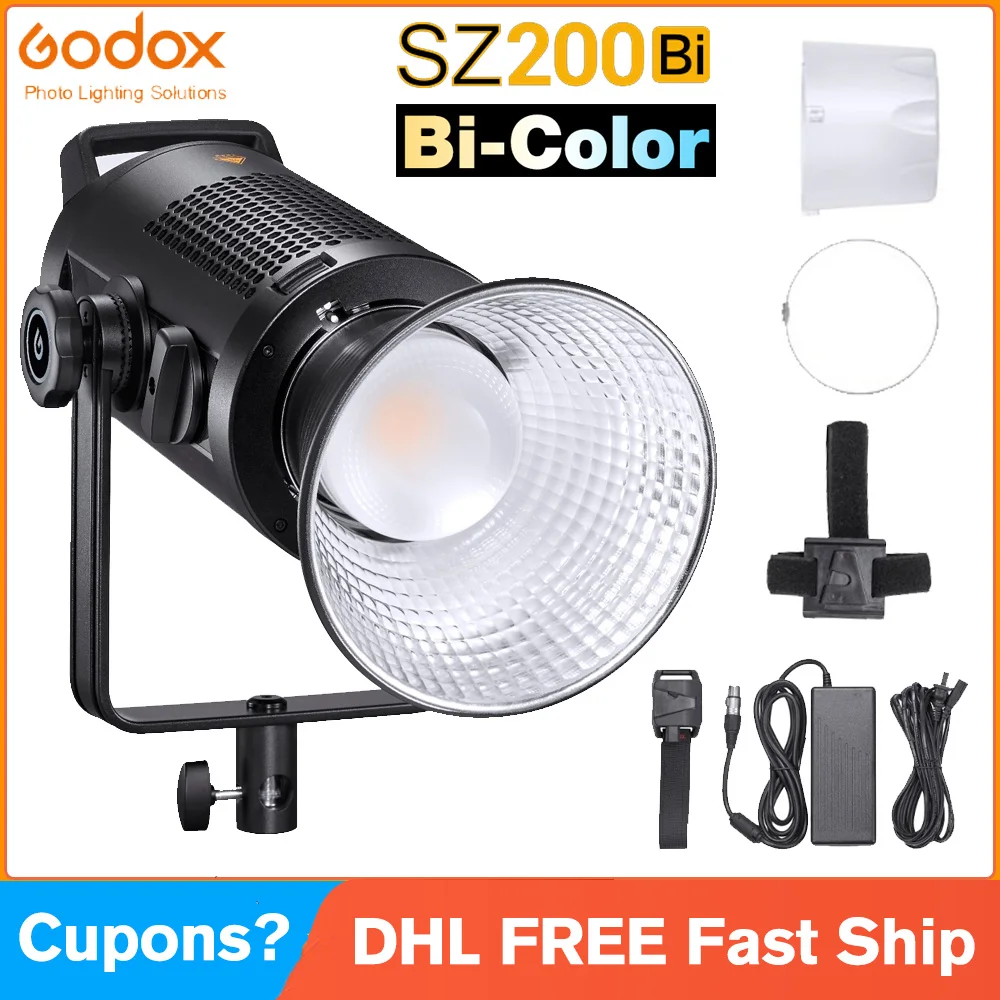 

Godox SZ200Bi SZ200 Bi Bi-Color LED Video Light 2500-6500K 150W Photo lighting for tiktok youtube live photography studio