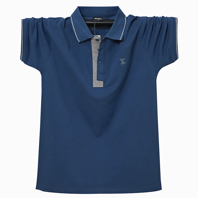 High Quality Polo Shirt Big Size Men Summer Short Sleeve Polo Shirts Casual Fashion Breathable Tops Male Plus Size 5XL 6XL HA202