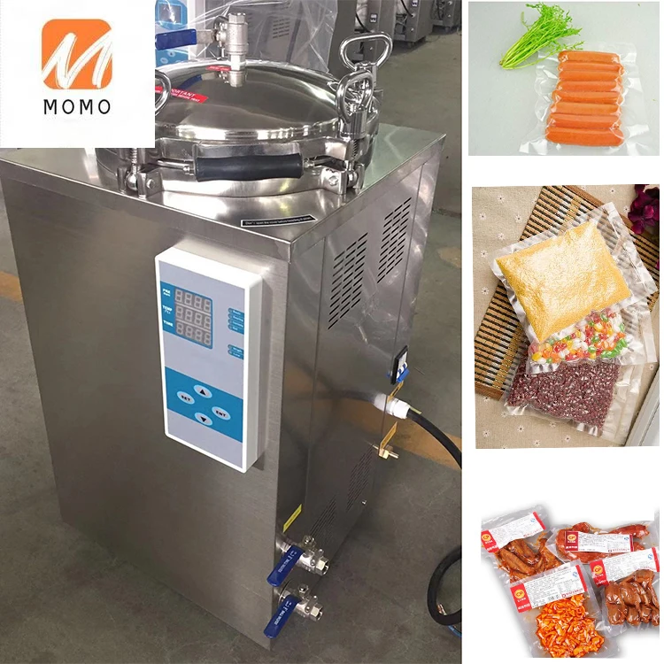 Counter pressure vacuum package and canned food autoclave