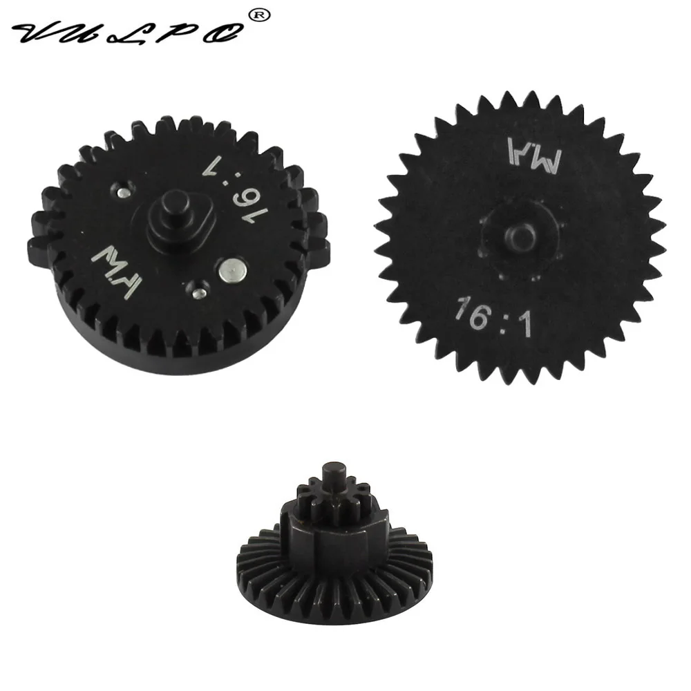 

Стальной режущий высокоскоростной Шестеренчатый набор для Airsoft Ver.2/3, VULPO M.A Gen2 16:1 CNC