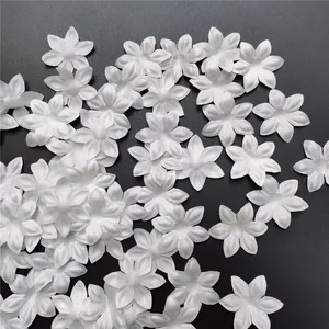 Ứng dụng hoa bằng vải satin thủ công, Mini Ribbon White, Phụ kiện may, Trang trí đám cưới, Thủ công, 3,5cm, 100 %, Lô 8 Ruy băng ba lô bán hàng chính - №4