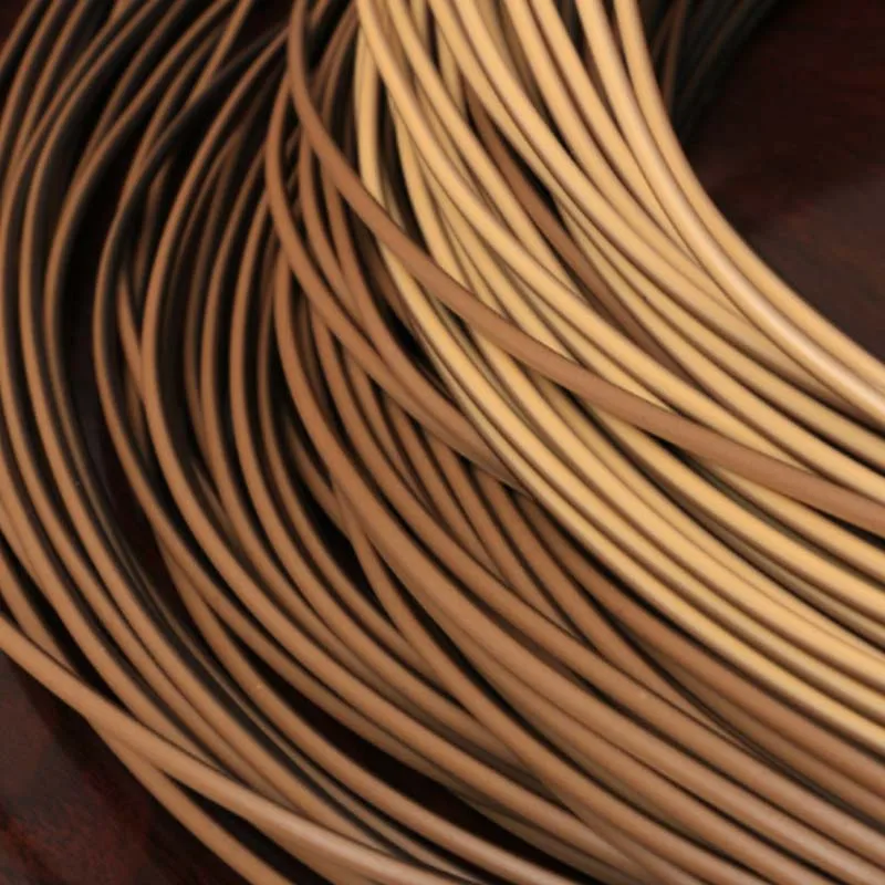 10 Meters 3mm Round PE Gradient Synthetic Rattan Handmade Weaving Material For Knit Repair Furniture Chair Sofa Table Basket
