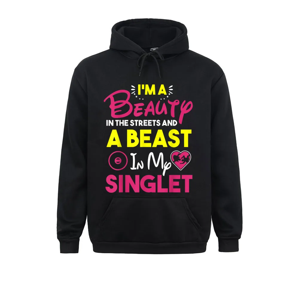 Beast In My Singlet Funny Wrestling Printing Men Hoodies On Sale Long Sleeve Adult Sweatshirts Casual Winter Hoods