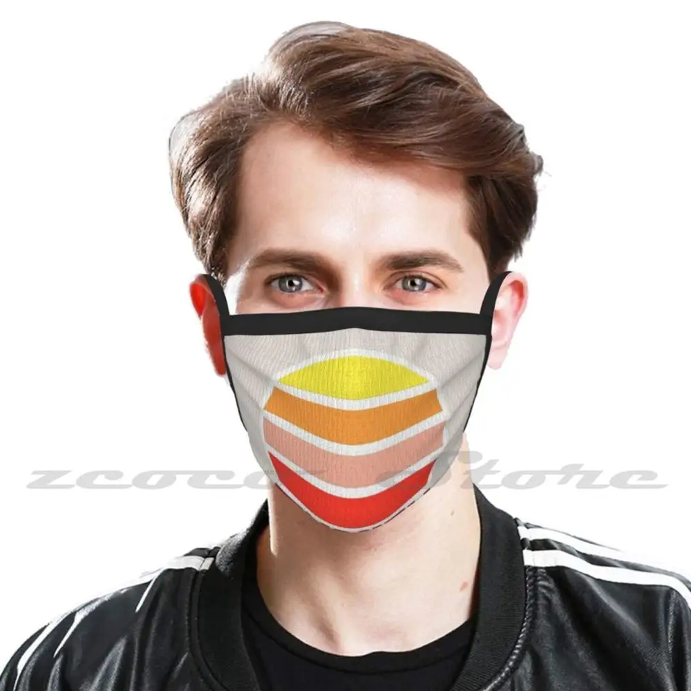 Retro Vintage Sunset Germany Souvenir Mask Diy Washable Filter Pm2.5 Mouth Trending Germany Germany Local Businesses Business