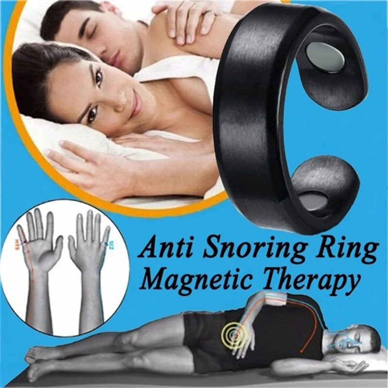 Acupressure Anti Snore Ring Treatment Reflexology Anti Snoring Apnea Sleeping Device B99