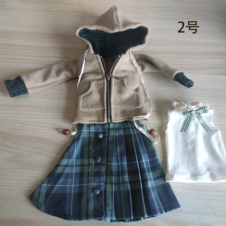 1/6 1/4 1/3 Scale BJD Clothes Coat + Skirt + Vest Set For BJD/SD YOSD MSD SD13 Girl Doll Accessories C1030