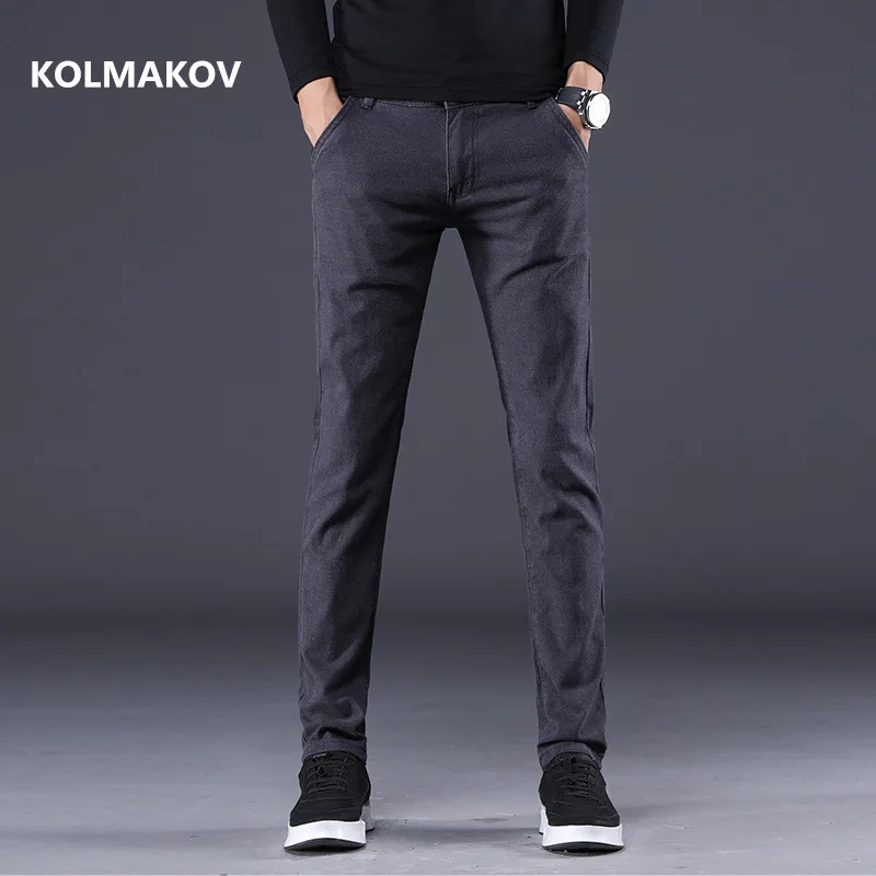 

2021 spring Men's Casual Pants Business Straight Long Trouser Autumn men high quality Classic Trousers Pant Male