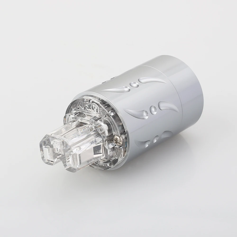 

Viborg VF512R VF512G VF512 Power IEC Connector C13 Pure Copper Rhodium Plated Female IEC Power Plug for HIFI Power Cable