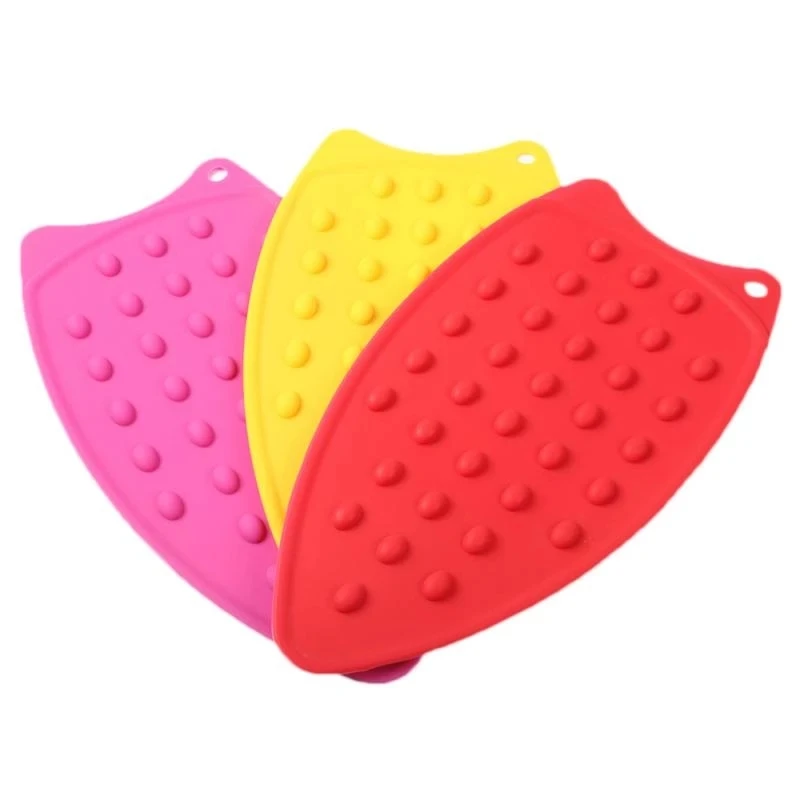 Silicone Waterproof Iron Hot Protection Rest Pad Mat Safe Surface Iron Stand Mat Rest Ironing Pad Colorful Insulation Boards