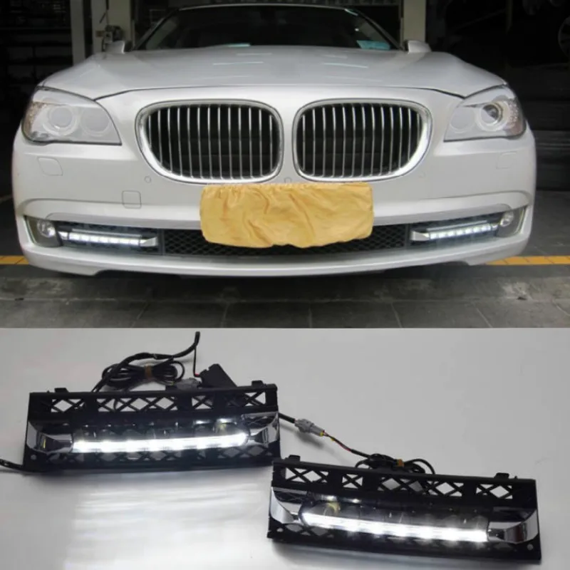 Car 12V Daytime Running Lights DRL LED Fog Lamp for BMW 7 Series F01 F02 730I/740I/750I/760I 2009-2012